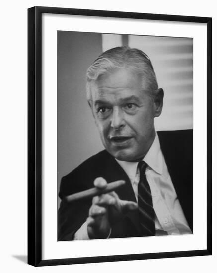 Paul H. Nitze Attending Life Magazine-Sponsored Economic Council-Ralph Morse-Framed Photographic Print