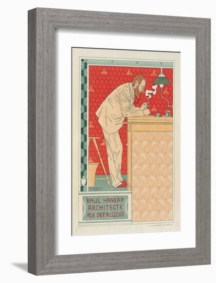 Paul Hankar Architect-Adolphe Crespin-Framed Art Print