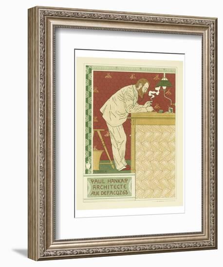 Paul Hankar Architecte-Adolphe Crespin-Framed Art Print