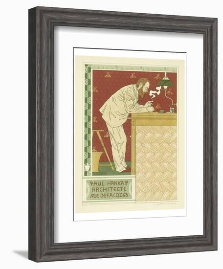 Paul Hankar Architecte-Adolphe Crespin-Framed Art Print