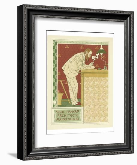 Paul Hankar Architecte-Adolphe Crespin-Framed Art Print