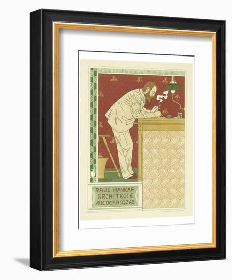 Paul Hankar Architecte-Adolphe Crespin-Framed Art Print