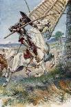 Don Quixote Running His Lance into the Sail-Paul Hardy-Giclee Print