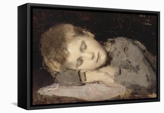Paul Henner endormi-Jean Jacques Henner-Framed Premier Image Canvas