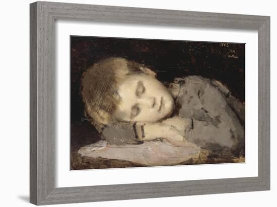 Paul Henner endormi-Jean Jacques Henner-Framed Giclee Print