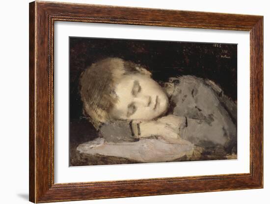 Paul Henner endormi-Jean Jacques Henner-Framed Giclee Print