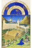 Le Tres Riches Heures Du Duc De Berry - January-Paul Herman & Jean Limbourg-Framed Art Print