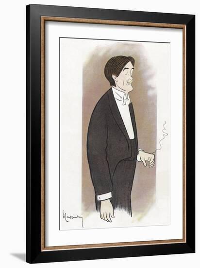 Paul Hervieu - portrait-Leonetto Cappiello-Framed Giclee Print