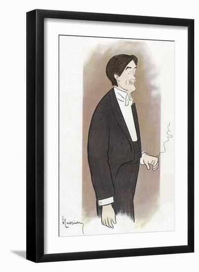 Paul Hervieu - portrait-Leonetto Cappiello-Framed Giclee Print