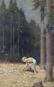 "Die Sternthaler," The Child Gathers up the Star Money by Paul Hey