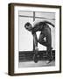 Paul Hicks, New York Businessman, Playing Paddle Tennis at Manursing Island Club-Gjon Mili-Framed Photographic Print