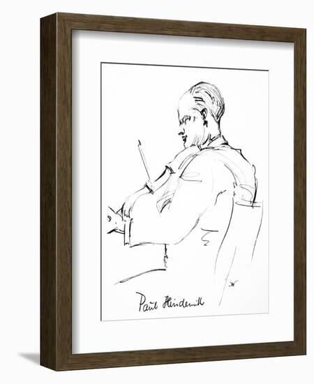 Paul Hindemith (1895-1963)-Hilda Wiener-Framed Giclee Print