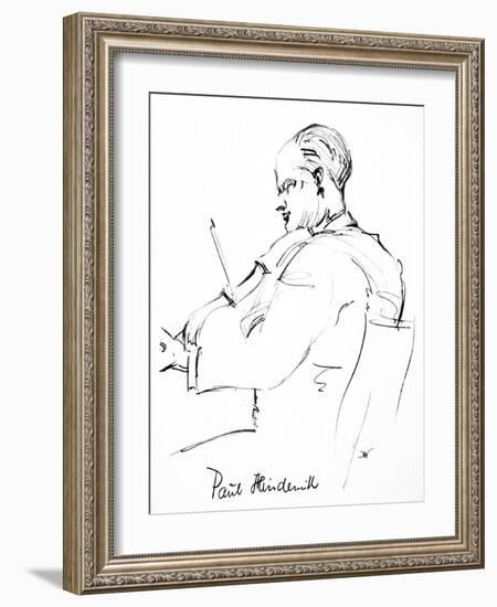 Paul Hindemith (1895-1963)-Hilda Wiener-Framed Giclee Print