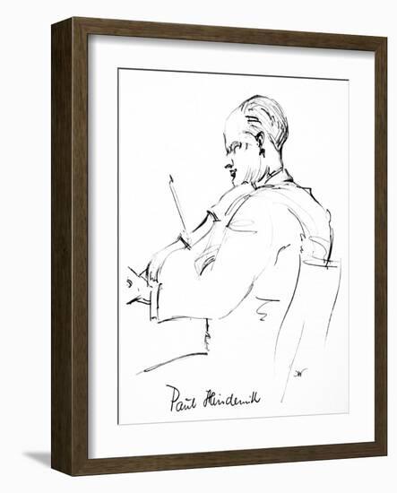 Paul Hindemith (1895-1963)-Hilda Wiener-Framed Giclee Print