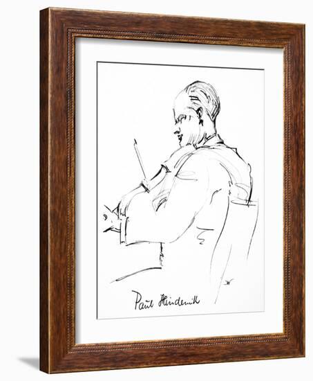 Paul Hindemith (1895-1963)-Hilda Wiener-Framed Giclee Print