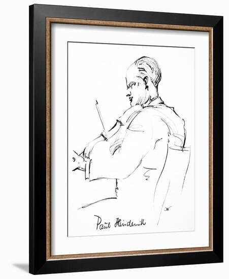 Paul Hindemith (1895-1963)-Hilda Wiener-Framed Giclee Print