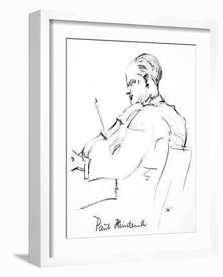 Paul Hindemith (1895-1963)-Hilda Wiener-Framed Giclee Print