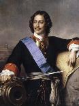 Portrait of Emperor Peter I the Great (1672-172)-Paul Hippolyte Delaroche-Giclee Print