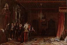 Napoleon Emperor Defeated at Fontainebleau 1814-Paul Hippolyte Delaroche-Framed Premier Image Canvas