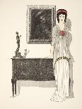 Three Empire Line Dresses from 'Les Robes De Paul Poiret' Pub. 1908 (Pochoir Print)-Paul Iribe-Giclee Print