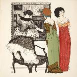 Two Empire Line Dresses from 'Les Robes De Paul Poiret' Pub. 1908 (Pochoir Print)-Paul Iribe-Giclee Print