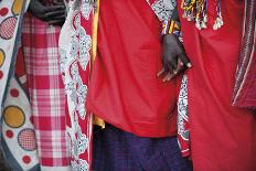 Male Maasai Dancers, Amboseli National Park, Kenya-Paul Joynson Hicks-Framed Premier Image Canvas