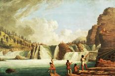 Hunting Salmon at Kettle Falls on Columbia River-Paul Kane-Giclee Print