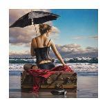 Red Umbrella-Paul Kelley-Framed Art Print