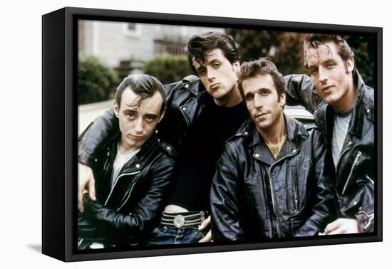 Paul Mace, Sylvester Stallone, Henry Winkler and Perry King The Lord's of Flatbush, 1974 BY MARTIN-null-Framed Stretched Canvas