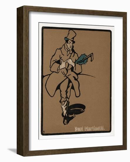 Paul Martinetti, American Music Hall Star, Late 19th Century-null-Framed Giclee Print