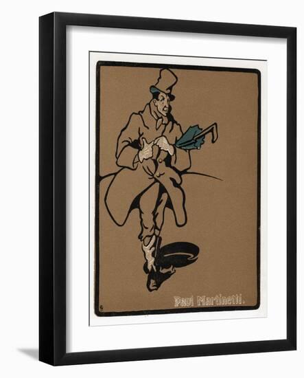 Paul Martinetti, American Music Hall Star, Late 19th Century-null-Framed Giclee Print