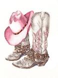 Her Cowboy Boots-Paul Mathenia-Framed Stretched Canvas