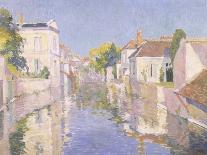 Houses on the Lake in Boitsfort-Paul Mathieu-Premier Image Canvas