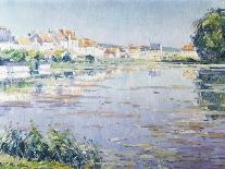 The River Seine at Mantes-Paul Mathieu-Giclee Print