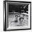 Paul McCartney, George Harrison, John Lennon and Ringo Starr Taking a Dip in a Swimming Pool-John Loengard-Framed Premium Photographic Print