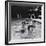 Paul McCartney, George Harrison, John Lennon and Ringo Starr Taking a Dip in a Swimming Pool-null-Framed Photographic Print