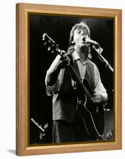 Paul Mccartney on Stage In, 1989-Associated Newspapers-Framed Stretched Canvas