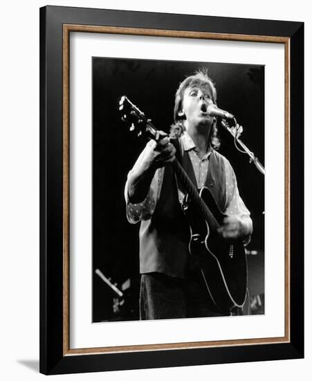 Paul Mccartney on Stage In, 1989-Associated Newspapers-Framed Photo