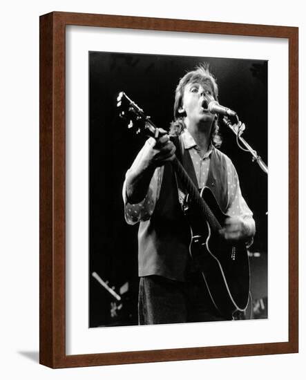 Paul Mccartney on Stage In, 1989-Associated Newspapers-Framed Photo