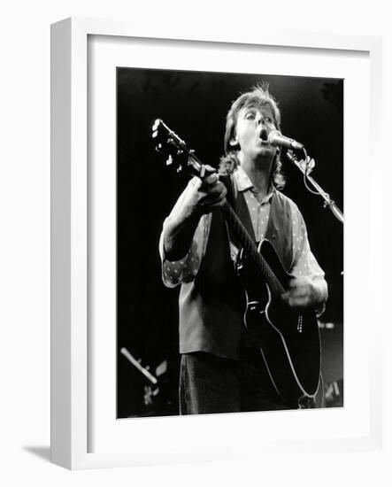 Paul Mccartney on Stage In, 1989-Associated Newspapers-Framed Photo