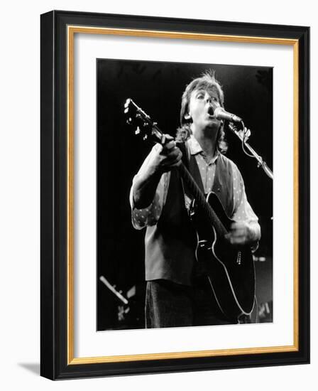 Paul Mccartney on Stage In, 1989-Associated Newspapers-Framed Photo