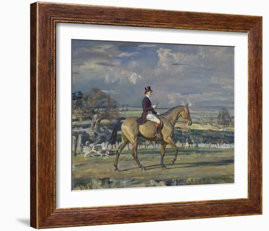 Paul Mellon on Dublin-Sir Alfred Munnings-Framed Premium Giclee Print