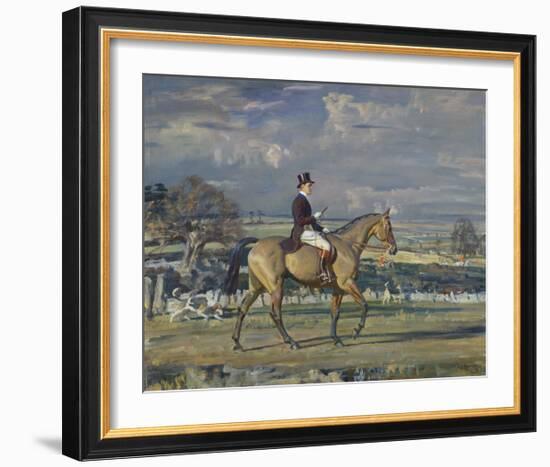 Paul Mellon on Dublin-Sir Alfred Munnings-Framed Premium Giclee Print