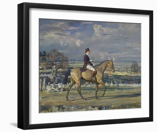 Paul Mellon on Dublin-Sir Alfred Munnings-Framed Premium Giclee Print