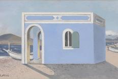 Blue House on the Shore-Paul Nash-Framed Giclee Print