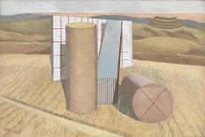Their Hill pencil, coloured crayon and watercolor-Paul Nash-Giclee Print