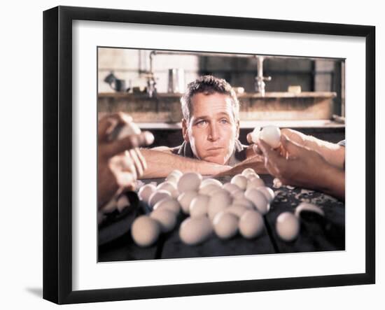 Paul Newman. "Cool Hand Luke" [1967], Directed by Stuart Rosenberg.-null-Framed Photographic Print