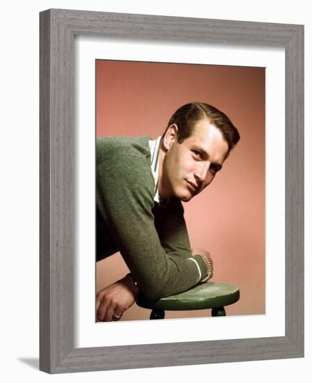 Paul Newman in the Late 1950s-null-Framed Photo