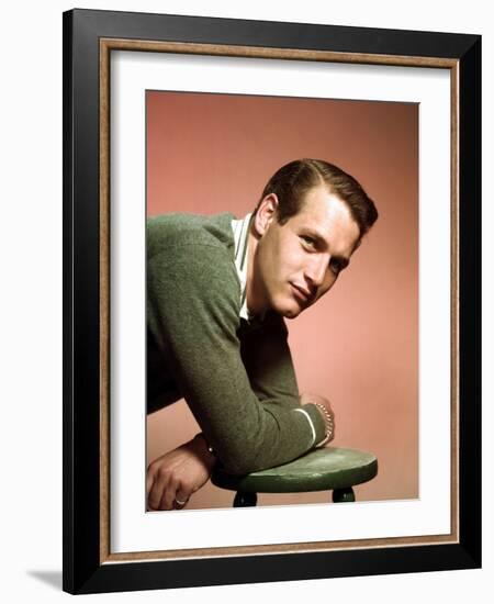 Paul Newman in the Late 1950s-null-Framed Photo