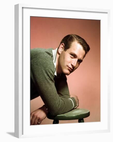 Paul Newman in the Late 1950s-null-Framed Photo